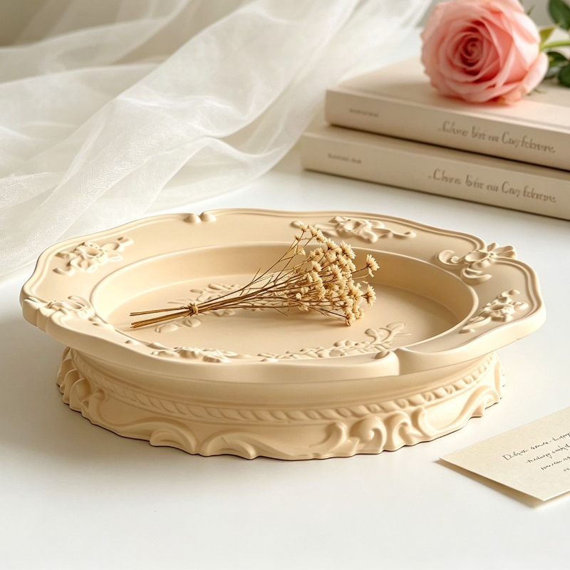 Soap Making Molds - Elegant Vintage Baroque Lace Silicone Mold,