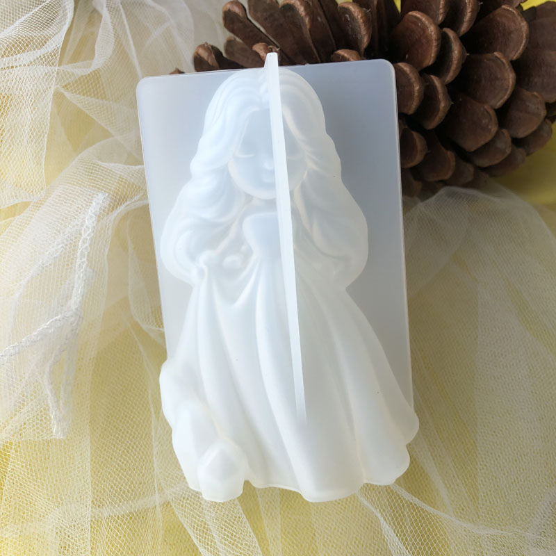 Soap Making Molds - 3D Cute Princess Silicone Candle Mould