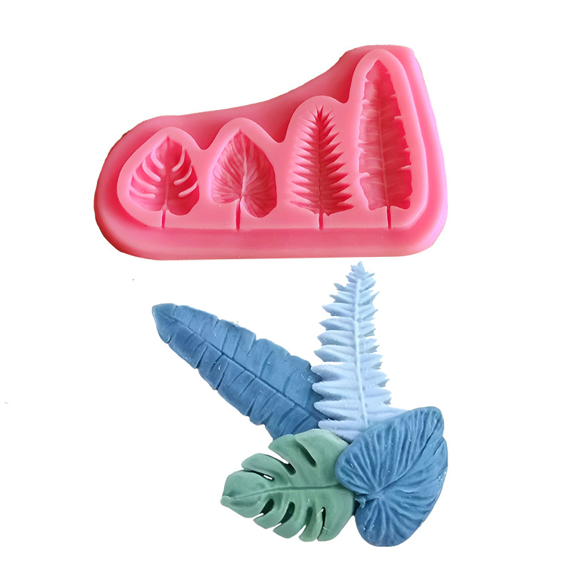 Soap Making Molds - Palm Leaves And Turtle Leaf Silicone