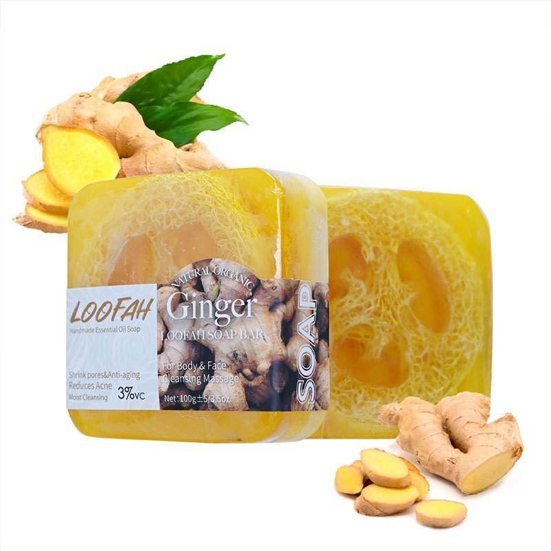 Soap Making Glycerin - 100g Ginger Loofah Soap Glycerine Herbal