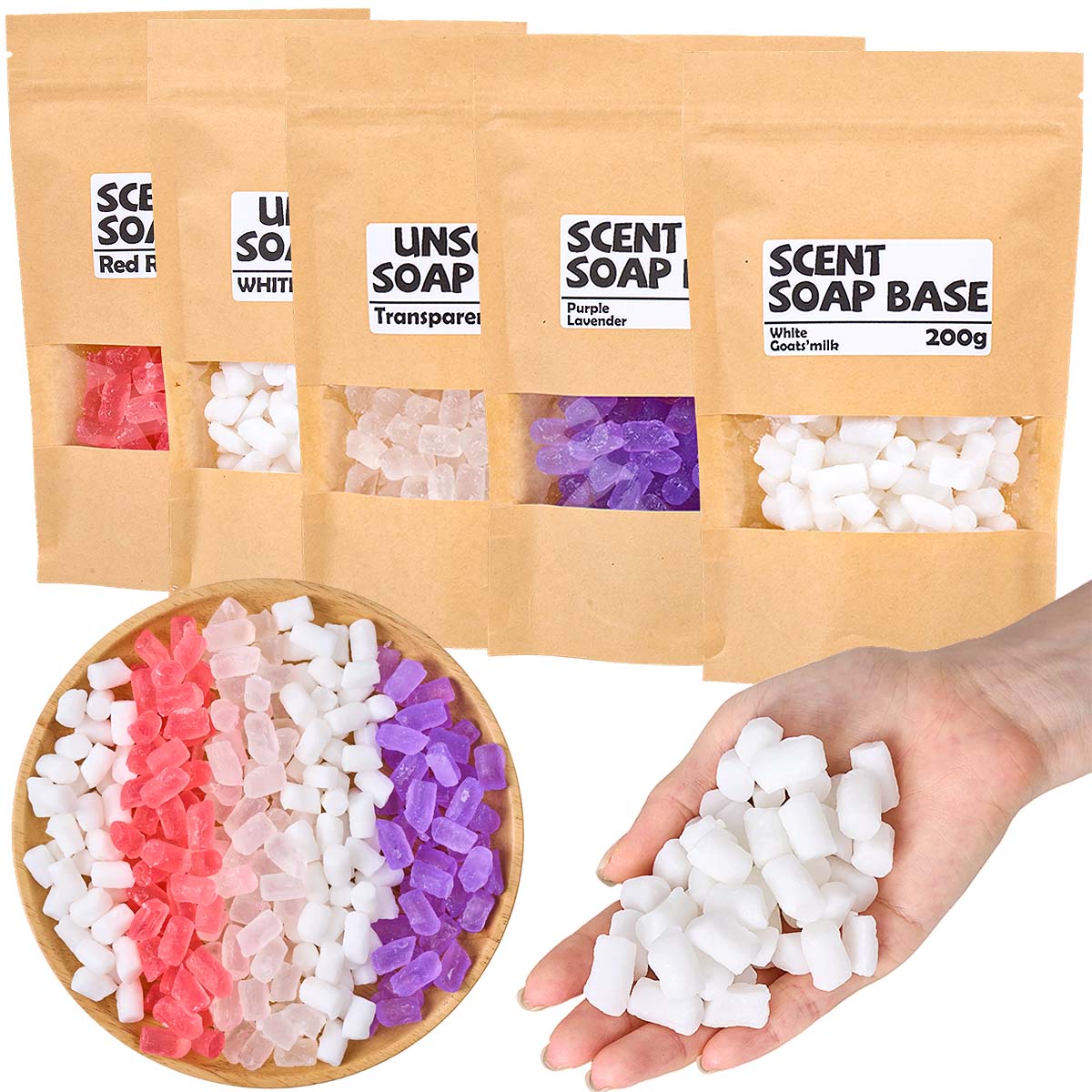 Soap Making Glycerin - 200g Color Glycerin Soap Base DIY