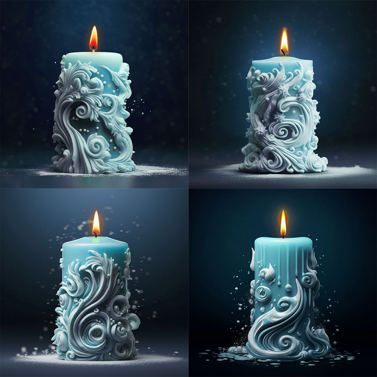 Soap Making Recipes - geometry Carved Cylindrical Silicone Candle Mold