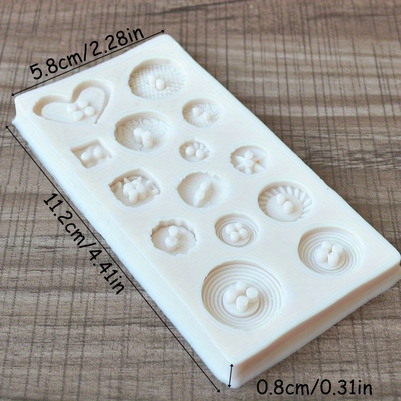 Buttons Shape Silicone Mold Si - Soap Making Molds recension och pris