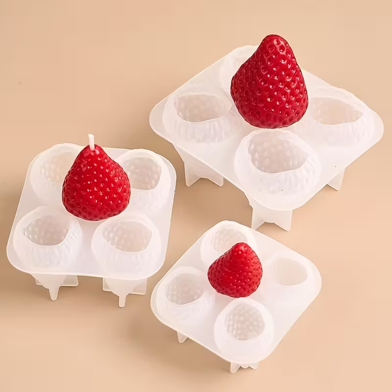 Strawberry Silicone Candle Mol - Soap Making Molds recension och pris