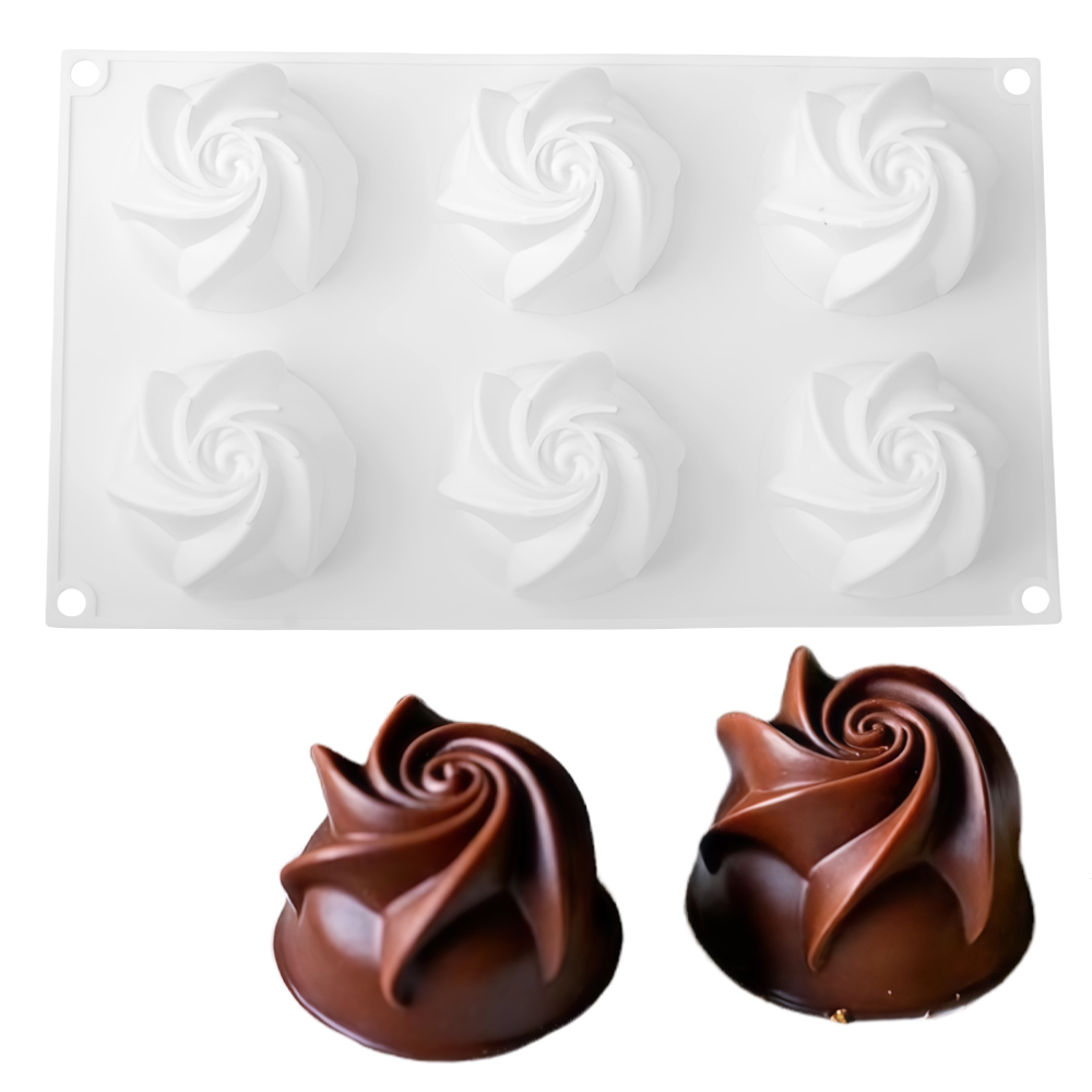 6-Cell Base Carved Rose Design - Soap Making Recipes recension och pris