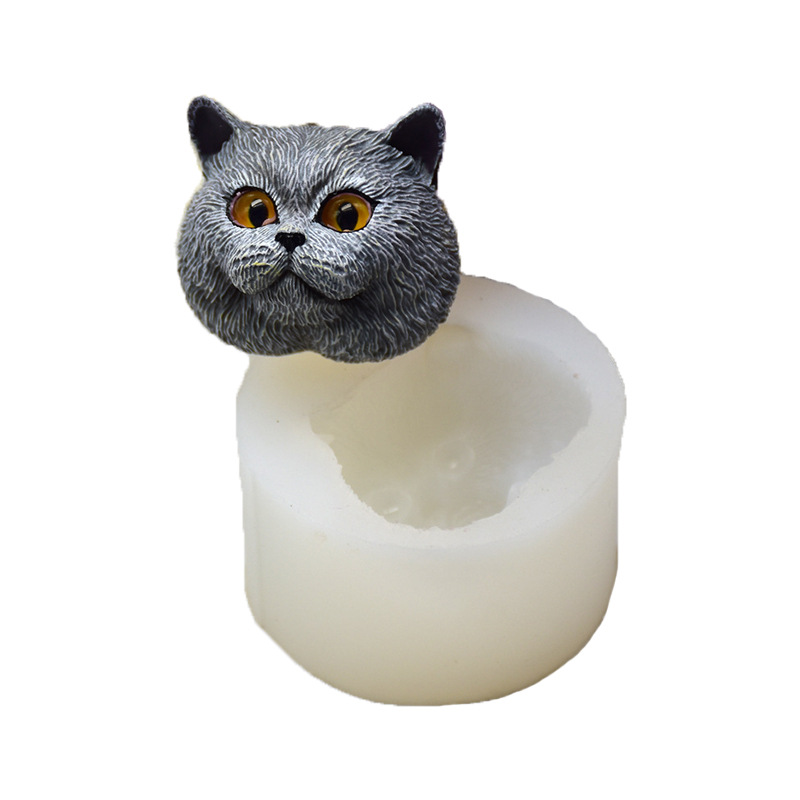 Silicone Mold Short-haired Cat - Soap Making Molds recension och pris