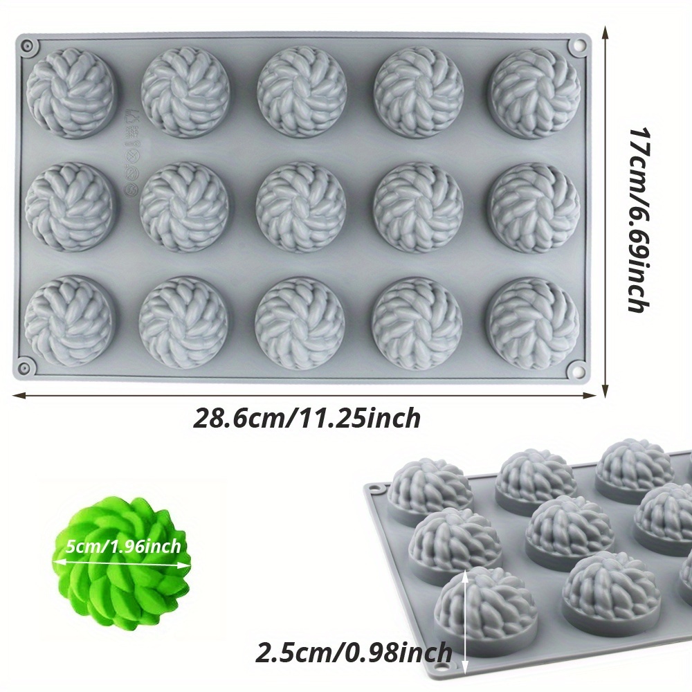 1Pc Cake Mold Santa Ana Floral - Soap Making Recipes recension och pris