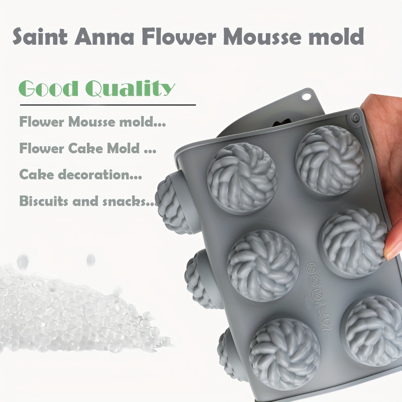 1Pc Cake Mold Santa Ana Floral - Soap Making Recipes recension och pris