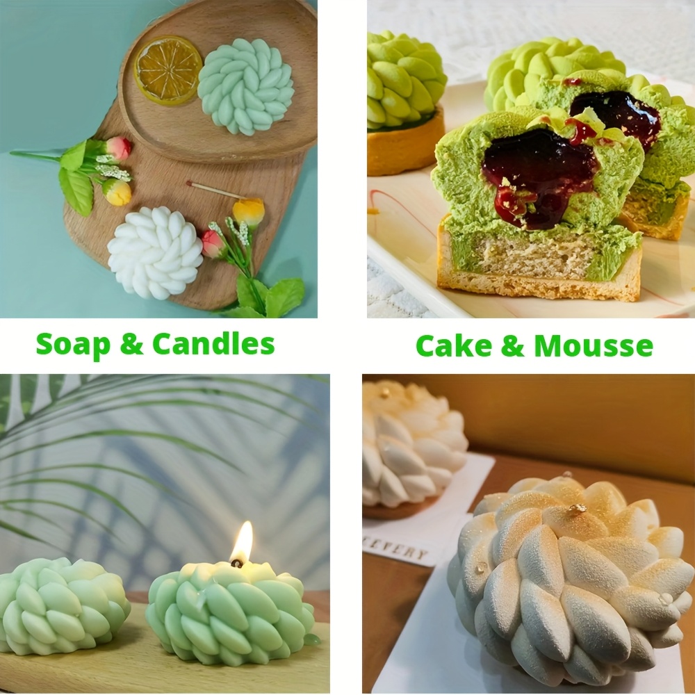 1Pc Cake Mold Santa Ana Floral - Soap Making Recipes recension och pris