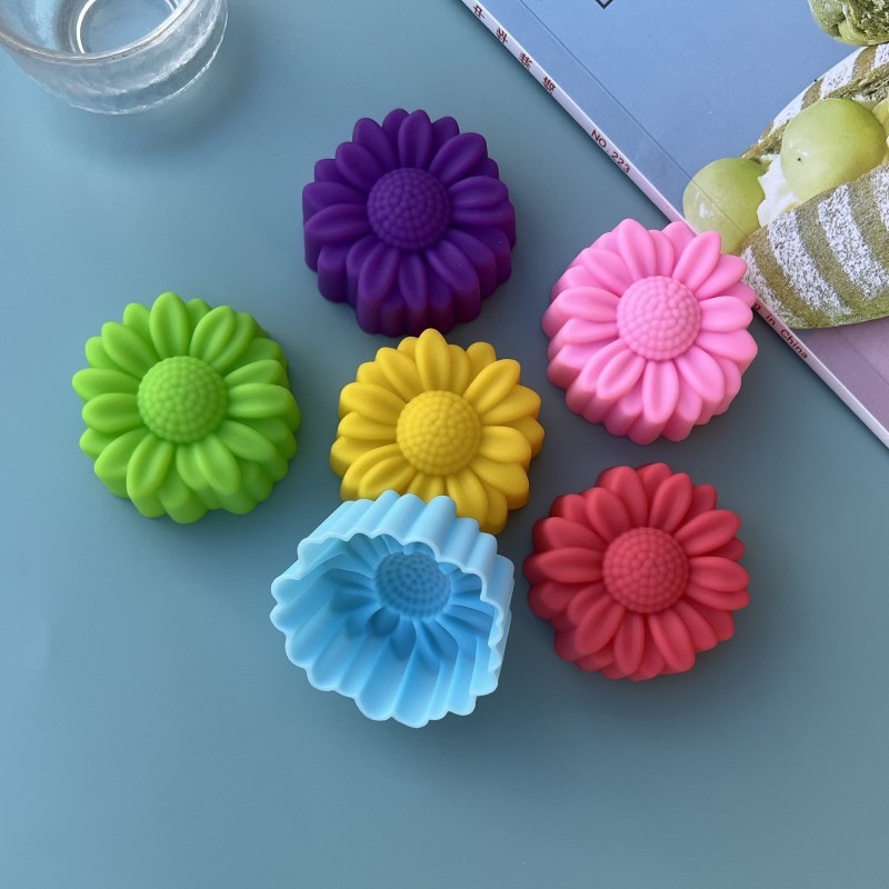6 Pcs Set Non-Stick Flower Des - Soap Making Molds recension och pris