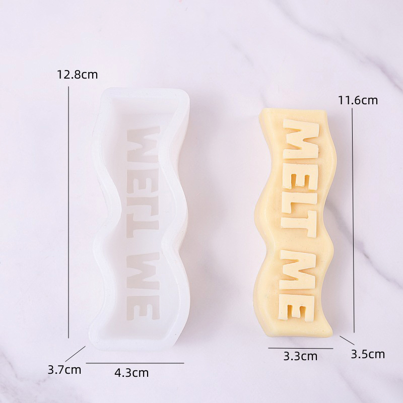 Wave Letter Slogan Candle Sili - Soap Making Recipes recension och pris