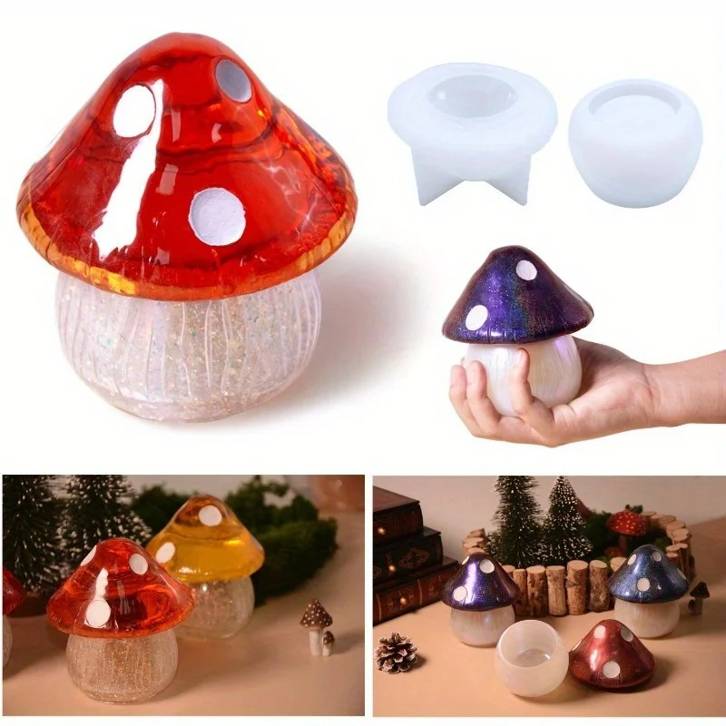 1 Set Multi-Use Mushroom Desig - Soap Making Recipes recension och pris