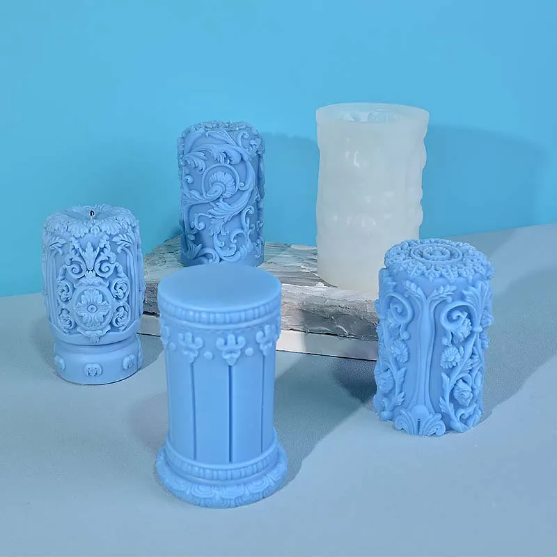 Carved Roman Column Candle Sil - Soap Making Recipes recension och pris