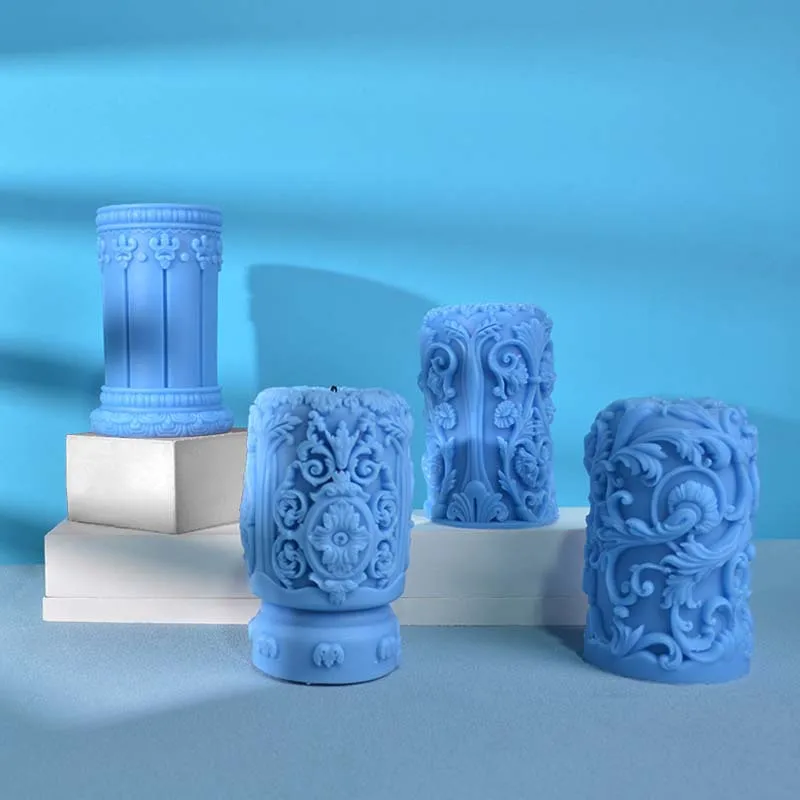 Carved Roman Column Candle Sil - Soap Making Recipes recension och pris