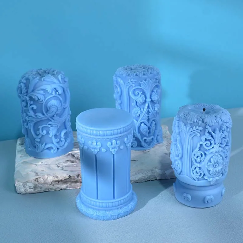 Carved Roman Column Candle Sil - Soap Making Recipes recension och pris