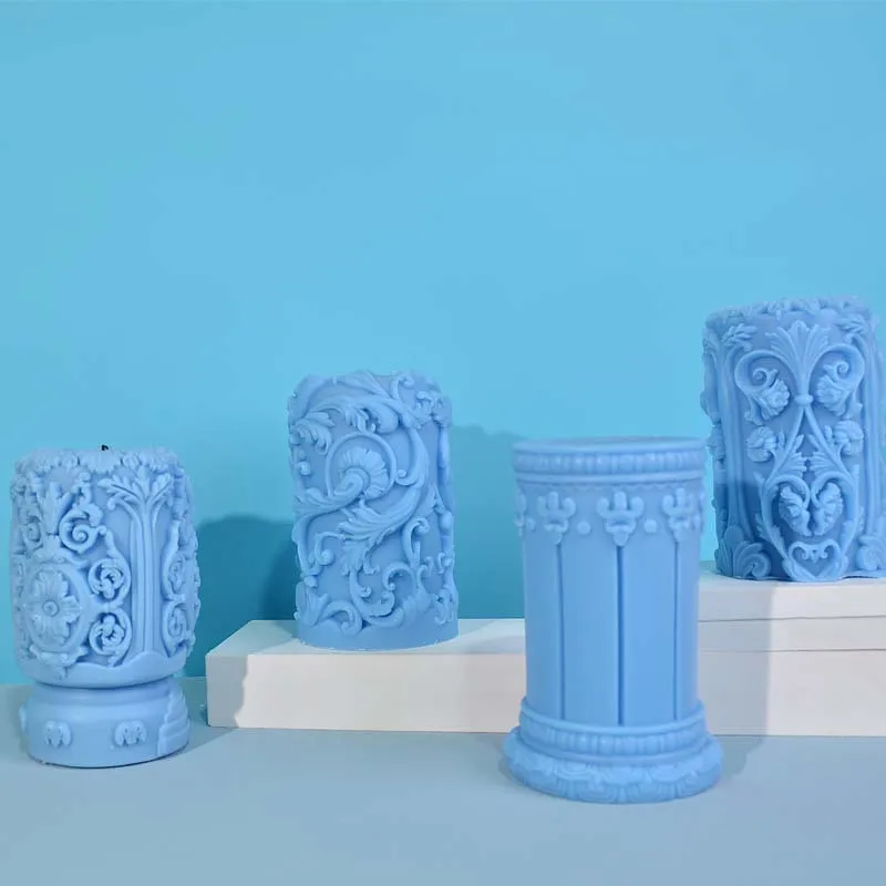 Carved Roman Column Candle Sil - Soap Making Recipes recension och pris